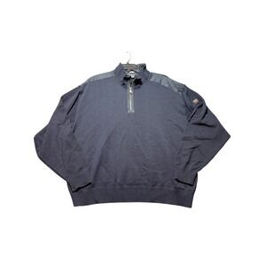 Paul & Shark Quarter Zip Sweater Mens 3XL Navy Blue Good Merino Wool Yachting